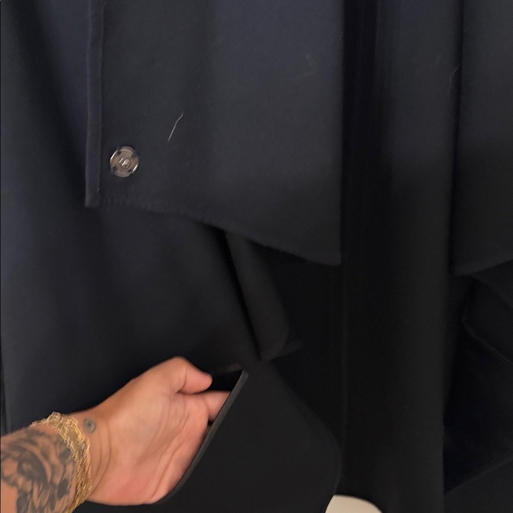SPANX Drape Front Convertible Jacket in Black size L - Picture 8 of 9